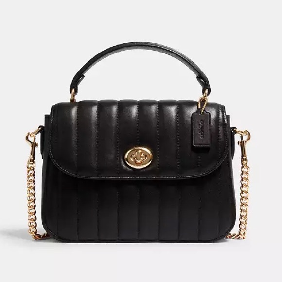 COACH Marlie Top Handle Satchel With Quilting - Picture 1 of 16